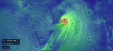 This live simulation of #CycloneFani shows how dangerously close it to India’s East coast.@national_news