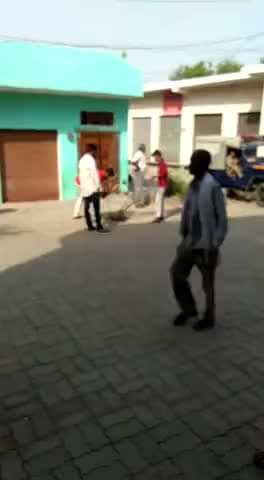 #लखना -ईओ के आदेश पर लखना स्टेट बैंक के पास सड़क केकिनारे खड़ेछोटे बड़े पेड़ो को काटा गया।अपने खास के द्वार पर खड़ा पेड़ नही
