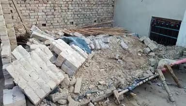 घडसाना#कमरे की छत गिरी, 
वृद्ध दम्पति हुए गम्भीर रूप से घायल,