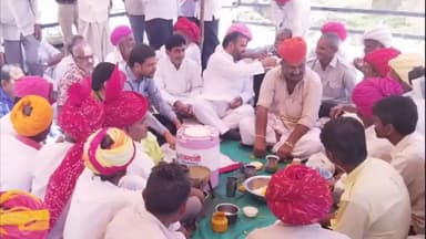 मंदिर प्राण प्रतिष्ठा महोत्सव में कांग्रेस जिलाध्यक्ष जीवाराम ने की शिरकत