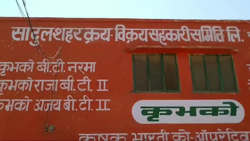 सादुलशहर में गेहूं खरीदी के भुगतान के आश्वसान के बाद व्यापारियों ने समाप्त किया धरना