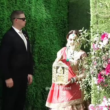 भाई आकाश अंबानी की शादी में रस्म निभाती नज़र आईं ईशा अंबानी #akashshlokawedding #ishaambani #marriage