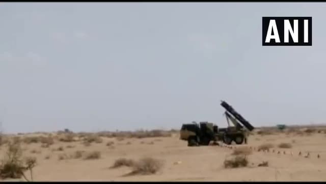सोमवार को दो ट्रायलों के बाद भारत ने आज पोखरण (राजस्थान) में पिनाका निर्देशित मिसाइल का तीसरा परीक्षण सफलतापूर्वक किया <nis:link nis:type=tag nis:id=pokhran nis:value=pokhran nis:enabled=true nis:link/> <nis:link nis:type=tag nis:id=missile nis:value=missile nis:enabled=true nis:link/>