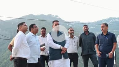 देहरादून: ग्लोगीधार में चल रहे ट्रीटमेंट कार्य का कैबिनेट मंत्री गणेश जोशी ने लिया जायजा, अधिकारियों को दिए निर्देश