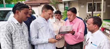 पचोर: पचोर के कांग्रेस नेता प्रदीप जैन ने भोपाल में जीतू पटवारी और जयवर्धन से की मुलाकात