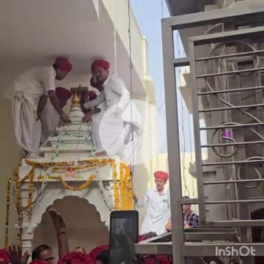 आहोर: मंदिर में विराजे भगवान राजाराम, भजन संध्या में दी गई प्रस्तुतियां