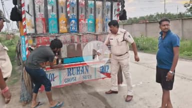 सिंगरौली: विन्ध्यनगर पुलिस की सराहनीय पहल, दुर्घटनाओं से बचाव के लिए 21 से अधिक वाहनों पर लगाए रेडियम रिफ्लेक्टर