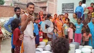 ताजपुर: नगर परिषद वार्ड 27 में पेयजल की समस्या को लेकर ग्रामीणों ने खाली बाल्टी लेकर किया प्रदर्शन#jansamasya