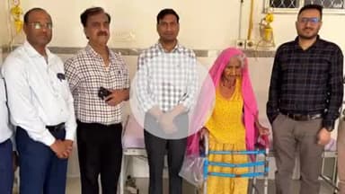 टोंक: सआदत अस्पताल के चिकित्सकों ने 86 वर्षीय वृद्ध महिला का सफल ऑपरेशन किया