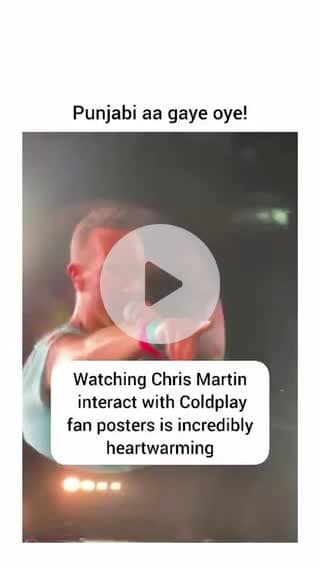 Chris Martin read ‘Punjabi aa gye oye’ in Dubai?! India show gonna be wild fr! 🇮🇳🔥 #Coldplay #FYP