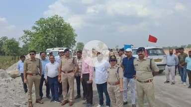 सिंगरौली: एनसीएल विस्थापन नीति के विरोध में कल विस्थापित करेंगे प्रदर्शन, पुलिस अधिकारियों ने लिया जायजा