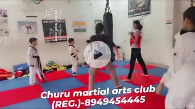सीखें जूडो कराटे ताइक्वांडो आत्मरक्षा  MMA बॉक्सिंग प्रवेश प्रारंभ चूरू मार्शल आर्ट क्लब पंखा सर्किल-8949454445 #viral