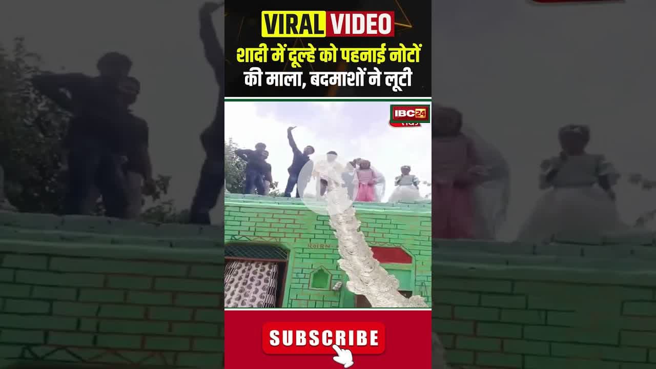 शादी में दूल्हे को पहनाई गई नोटों की माला, बदमाशों ने लूटी #rajasthan #bhiwadi #wedding #bride #cg