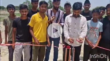 गभाना: गभाना, सोमना में 10 दिवसीय क्रिकेट टूर्नामेंट का फीता काटकर शुभारंभ किया गया