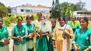 कांके: रांची के सभी सरकारी स्कूलों में विश्व पर्यावरण दिवस पर 'एक पेड़ मां के नाम' के तहत हुआ पौधा रोपण