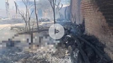 तरबगंज: उमरी बेगमगंज के बाबा कुटी में अज्ञात कारणों से लगी आग, दो लोग झुलसकर घायल, दो दर्जन बकरियों की हुई मौत