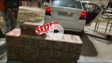 नबीनगर: चौराही गेट के पास से एक कार पर लदे 191 लीटर अंग्रेजी शराब के साथ एक कार जब्त