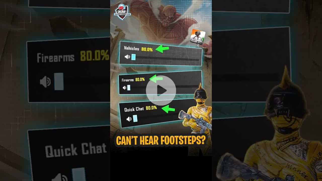 BGMI Best Audio Settings 2025#BGMI #BGMITricks #BGMIAudioSettings #BGMIFootsteps #BGMI2025