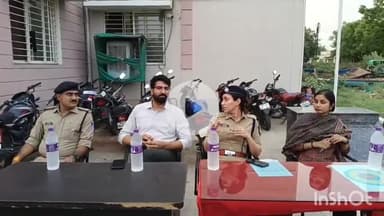 धार: धार जिले के धरमपुरी थाना परिसर में बकरीद ईद और अन्य त्योहारों को लेकर शांति समिति की बैठक आयोजित