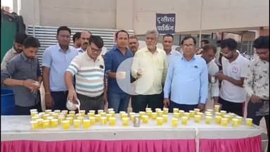 चूरू: राजकीय भरतिया अस्पताल में निर्जला एकादशी पर शिविर लगाया गया, आमजन को पिलाया गया शर्बत
