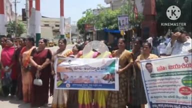 గార్ల: బడి ఈడు పిల్లలందరూ ప్రభుత్వ పాఠశాలలో చేరాలి,గార్ల పట్టణంలో ప్రొఫెసర్ జయశంకర్ బడిబాట ర్యాలీలోపాల్గొన్న స్థానిక MPDO,MEOలు
