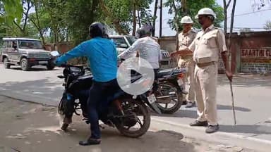 बेतिया: बेतिया में वाहन जांच अभियान, ₹2 लाख 500 का जुर्माना वसूला गया