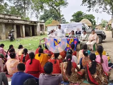 बूरमू: बुढ़मू प्रखंड के गेसवे ग्राम में विकसित कृषि संकल्प अभियान चलाया गया