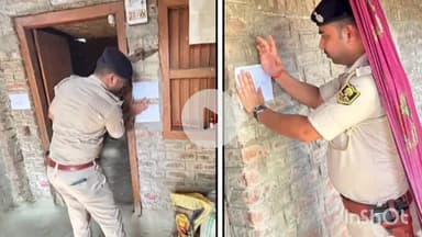 बिहारीगंज: बिहारीगंज थाना पुलिस ने मर्डर केस के फरार अभियुक्त गुलायपाल के घर पर इश्तिहार चिपकाए