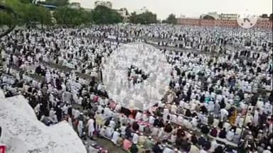 हुज़ूर: ईद-उल-अजहा पर नमाज अदा की गई, मुल्क और फिलिस्तीन के लिए दुआ मांगी गई