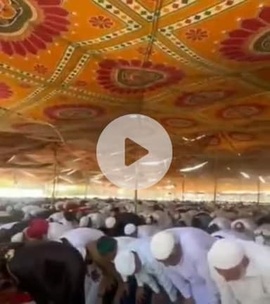 पचपदरा: बालोतरा में शनिवार को ईद-उल-अजहा का त्योहार श्रद्धा और उत्साह के साथ मनाया जा रहा है, ईद की नमाज अदा की गई