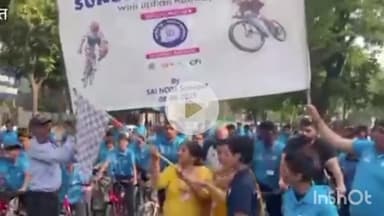 सोनीपत: सोनीपत में रेलवे और साईं कर्मियों ने मिलकर निकाली साइकिल रैली, परिवार के सदस्य भी हुए शामिल
