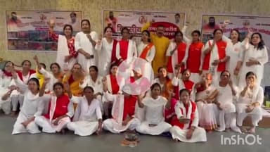 जगदलपुर: स्थानीय दुर्गा मंदिर में महिला पतंजलि योग समिति की एकदिवसीय बैठक का आयोजन