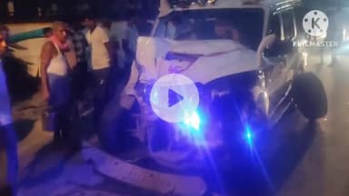 चंडी: जैतीपुर चौराहा पर बस और स्कार्पियो की टक्कर, स्कार्पियो सवार पांच युवक हुए जख्मी