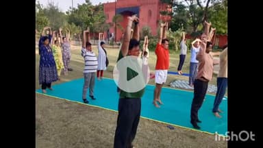धार: अंतर्राष्ट्रीय योग दिवस की तैयारियां ज़ोरों पर, धार में हुआ ताड़ासन का अभ्यास