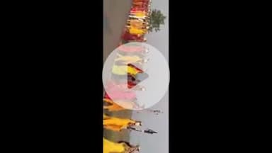 सरमेरा: सरमेरा के गोपालबाद गांव में हरे राम हरे कृष्ण संकीर्तन के लिए 401 महिलाओं ने निकाली शोभा कलश यात्रा