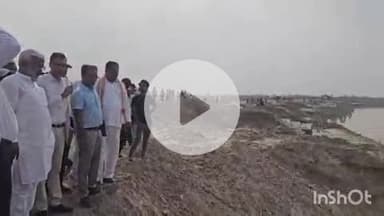 बलरामपुर: जल शक्ति मंत्री स्वतंत्र देव सिंह ने बलरामपुर के दौरे पर बाढ़ खंड द्वारा कराए जा रहे कार्यों का किया निरीक्षण