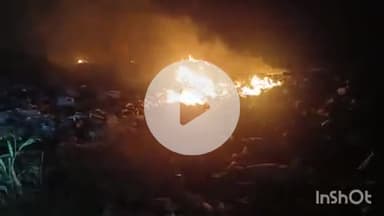 आरा: डुमरा गांव के सभी सड़कों पर अचानक लगी आग, रागिरो की बड़ी परेशानी, मौके पर पहुंचे स्थानीय लोग