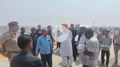 रादौर: कृषि मंत्री श्यामसिंह राणा ने यमुनानगर के जठलाना से उत्तरप्रदेश को जोड़ने वाले पुल का निरीक्षण किया