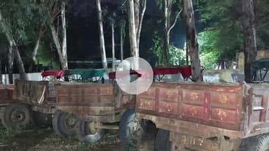 प्रतापपुर: प्रतापपुर पुलिस की बड़ी कार्रवाई, अवैध बालू से लदे पांच ट्रैक्टर जब्त