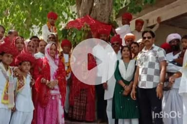 बाली: मुंडारा चामुंडा माता मंदिर की 23वीं वर्षगांठ, ध्वजारोहण व शोभायात्रा में उमड़े श्रद्धालु, 36 वर्णों को महाप्रसादी