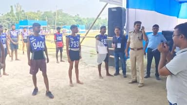 मोतिहारी: मोतिहारी में होमगार्ड बहाली के तहत शारीरिक दक्षता परीक्षा में 1001 उम्मीदवार हुए शामिल