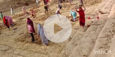 गोहपारु: 'जल गंगा संवर्धन' अभियान के तहत गोहपारू के हर्री गांव में बन रहा नया तालाब