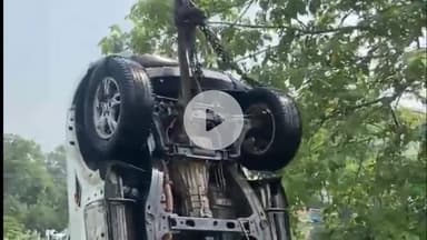 नीलोखेड़ी: गाय को बचाने के चक्कर में स्कॉर्पियो नहर में गिरी, ड्राइवर ने कूदकर जान बचाई
