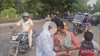 बरेली: कोतवाली थाना क्षेत्र के सीडीओ बंगले के सामने पत्नी ने पति को चप्पलों से पीटा, वीडियो हुआ वायरल