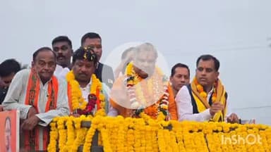 जगदलपुर: जगदलपुर में छग स्टेट बेवरेजेस कॉरपोरेशन के नवनियुक्त अध्यक्ष श्रीनिवास राव मद्दी का भाजपाईयों ने भव्य स्वागत किया