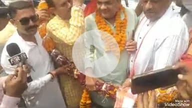 खबर औरैया से प्रथम जनपद आगमन पर मघ निषेध राज्य मंत्री बृजेश शुक्ला का हुआ जोरदार स्वागत