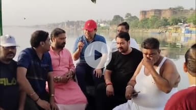 मथुरा: गाऊंघाट में पूर्व ऊर्जा मंत्री ने प्लास्टिक मुक्त घाट अभियान का किया निरीक्षण