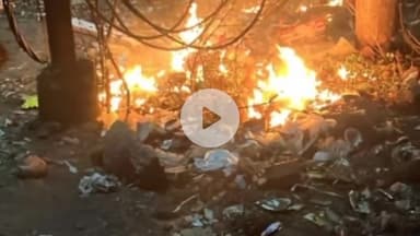 पवई: अमानगंज: सक्सेना मोहल्ला में ट्रांसफार्मर के पास आग, 2-3 घंटे बिजली गुल