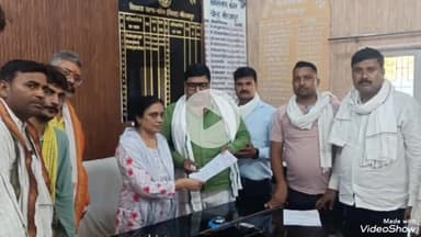 मिर्ज़ापुर: कोन ब्लॉक के ग्राम प्रधानों ने राष्ट्रीय पंचायती राज संगठन के जिलाध्यक्ष के नेतृत्व में सौंपा पत्र