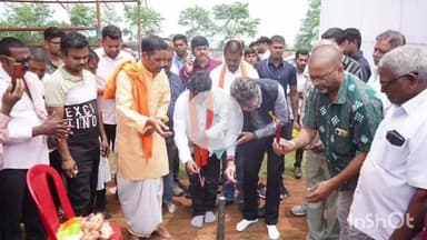 जगदलपुर: ग्राम गारावंडकला में बस्तर सांसद और जगदलपुर विधायक ने कान्यकुब्ज वैश्य गुप्ता समाज के भवन निर्माण हेतु किया भूमिपूजन